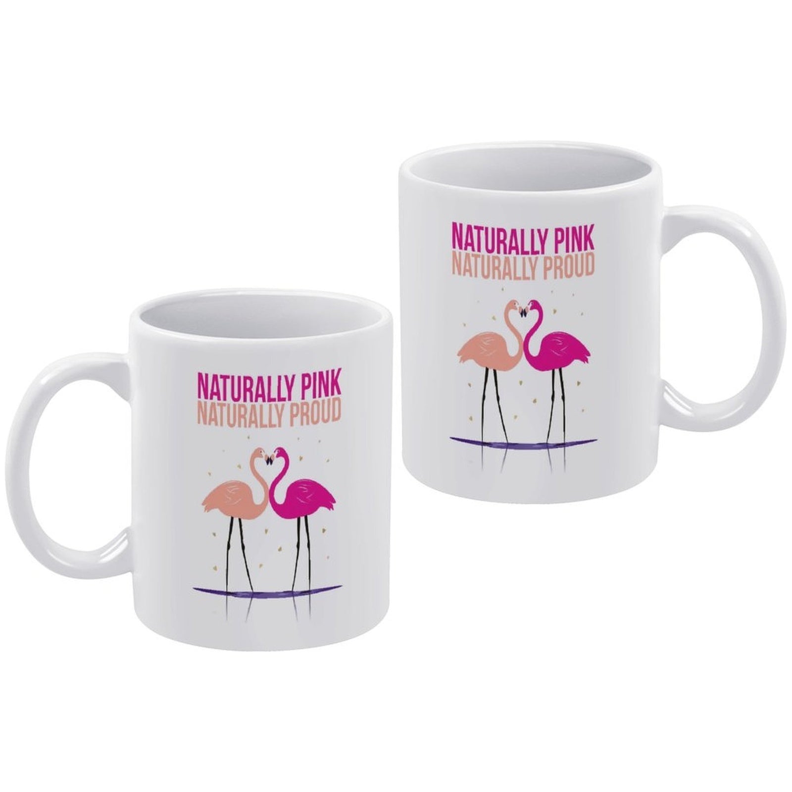 Naturally Pink Naturally Proud Flamingo Love Mug