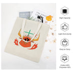 Crying Taurus Bull Graphic Canvas Tote Bag
