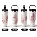 Blush Filigree Unicorn 30oz Tumbler