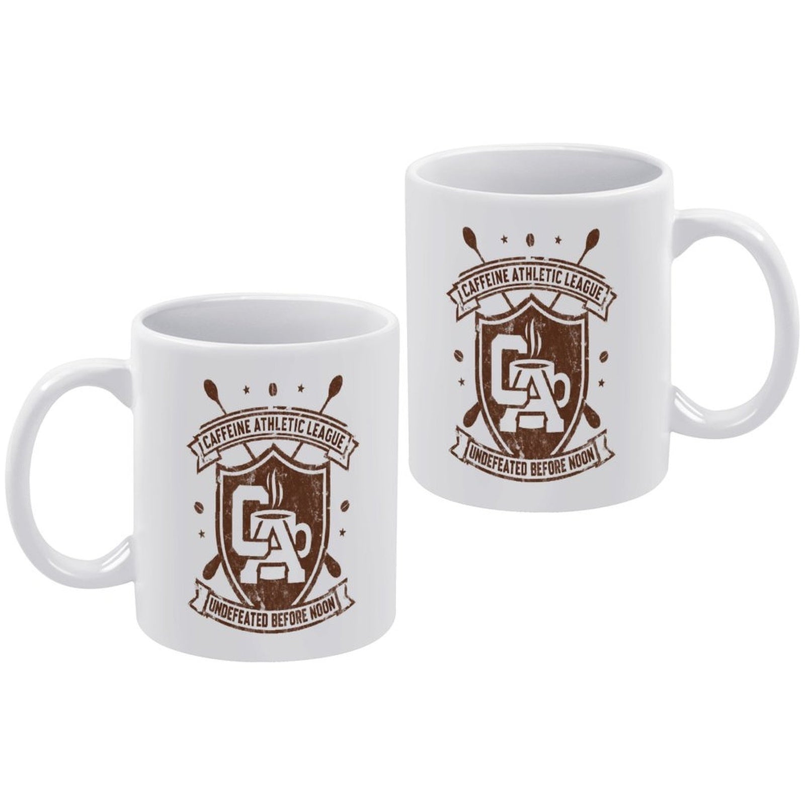 Caffeine Athletic League 'Undefeated Before Noon' Coffee Mug