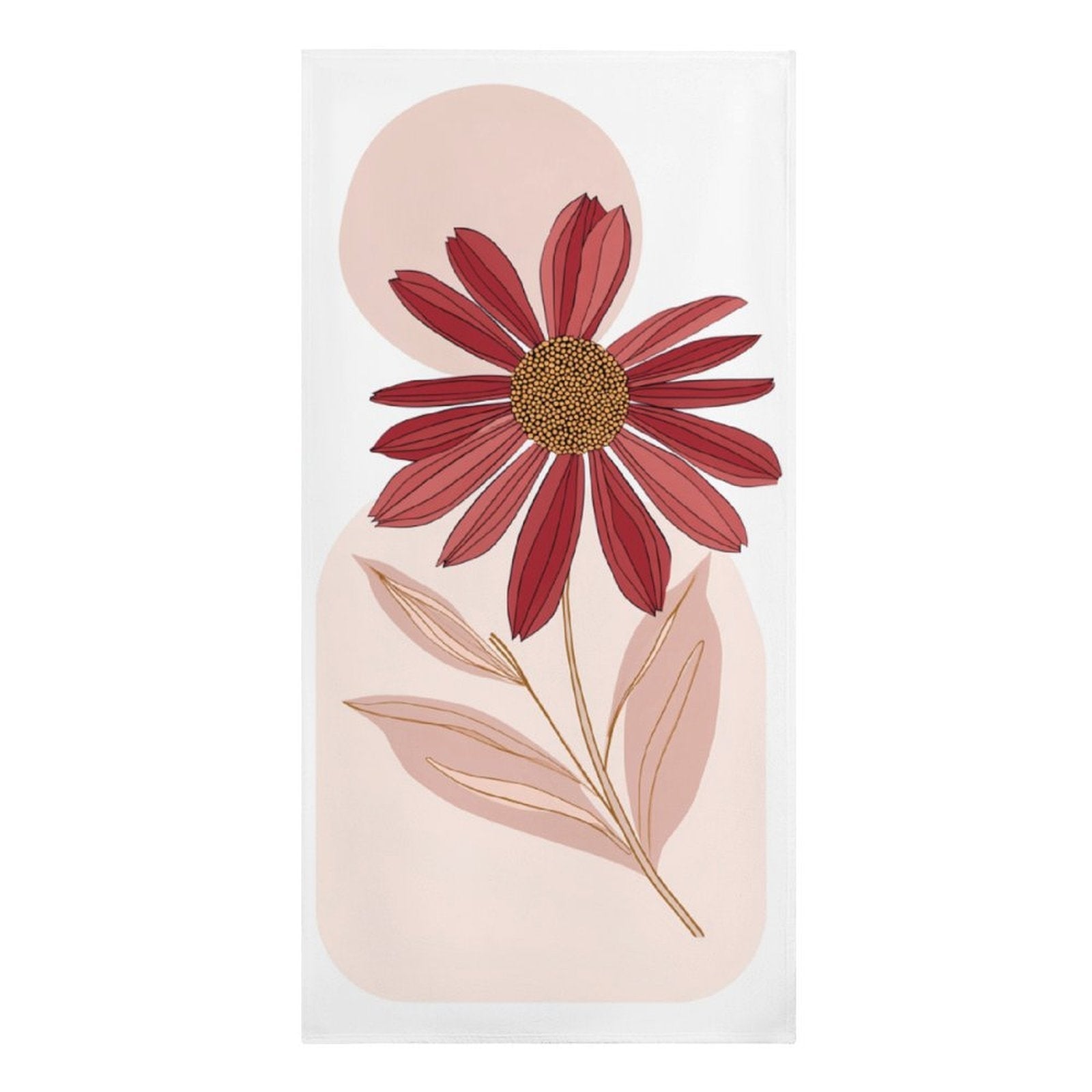 Boho Floral Harmony Microfiber Beach Towel
