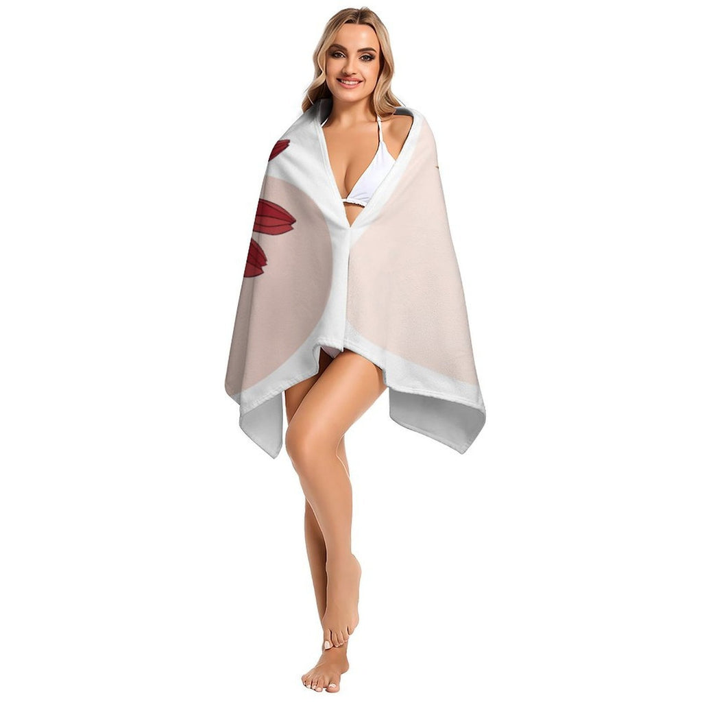Boho Floral Harmony Microfiber Beach Towel