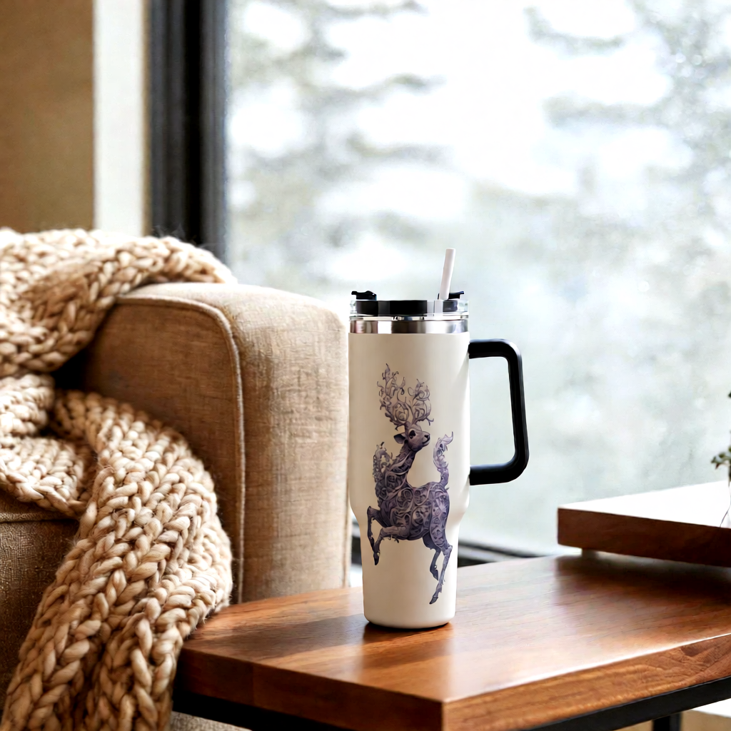 Baroque Deer 40oz Tumbler