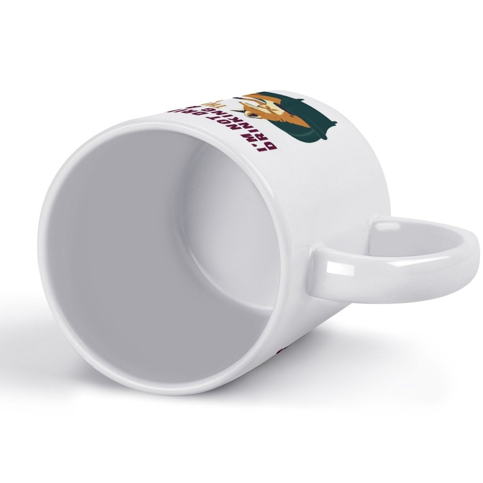 I'm Not Drinking Alone The Fox Is With Me Funny Coffee Mug