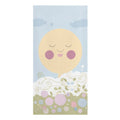 Smiling Sun and Pastel Florals Quick-Dry Beach Towel