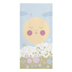 Smiling Sun and Pastel Florals Quick-Dry Beach Towel
