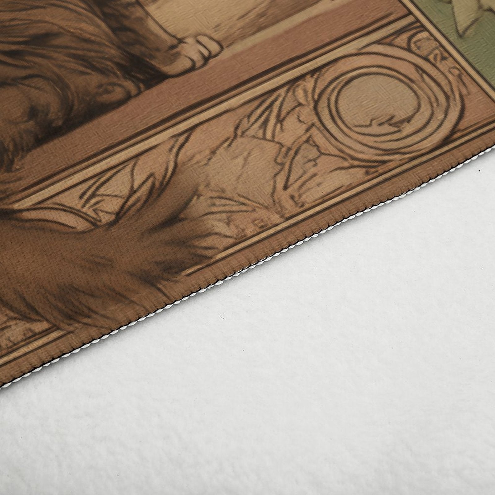 Art Nouveau Midnight Feline Non-Slip Flannel Mat