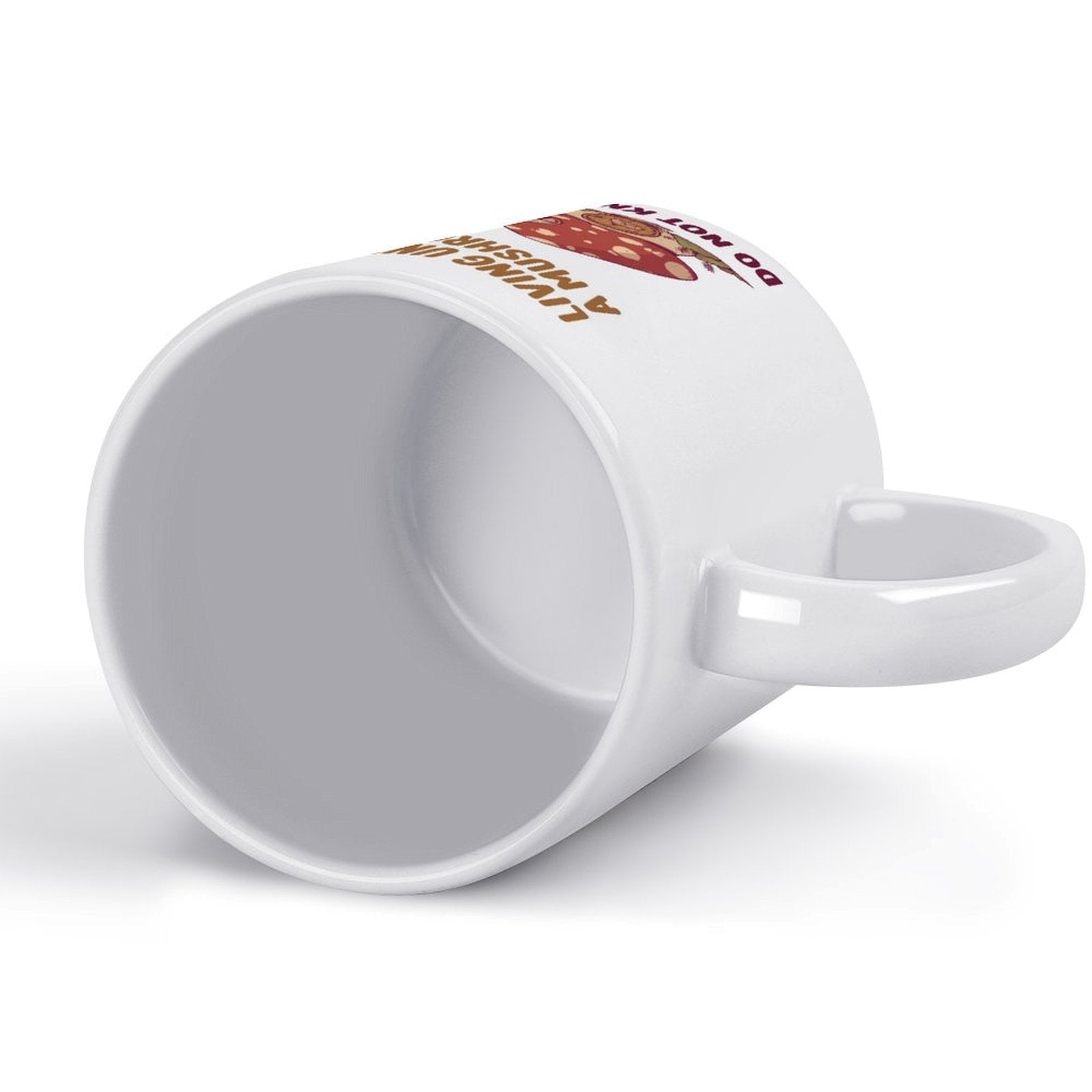 Living Under A Mushroom Do Not Knock Ceramic Coffee Mug