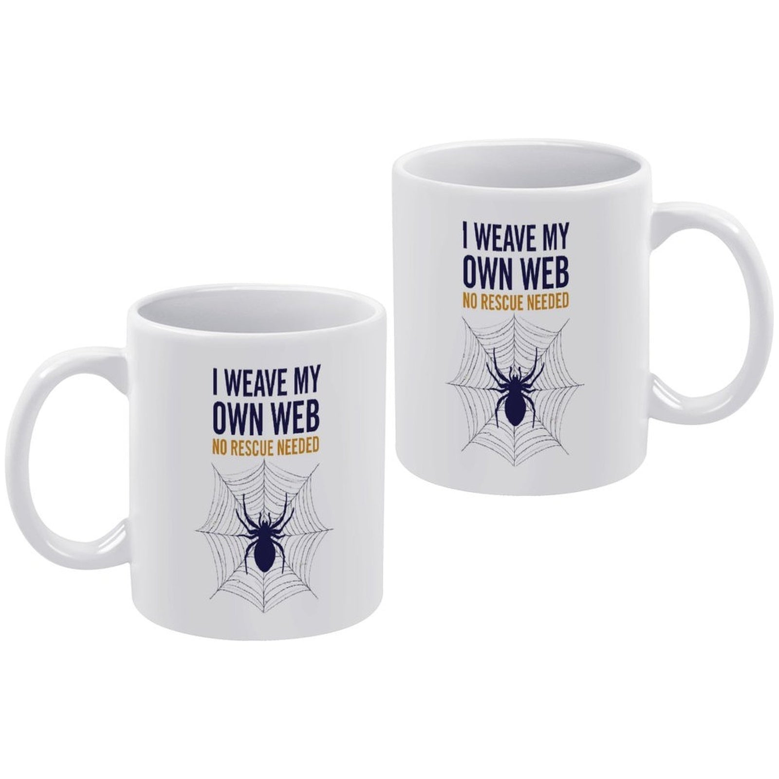 I Weave My Own Web Spider Mug - Empowering Coffee Cup