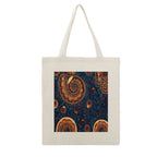 Aboriginal Dreamtime Spiral Art Canvas Tote Bag