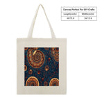 Aboriginal Dreamtime Spiral Art Canvas Tote Bag