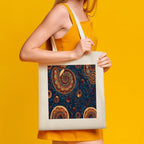 Aboriginal Dreamtime Spiral Art Canvas Tote Bag