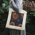 Aboriginal Dreamtime Spiral Art Canvas Tote Bag