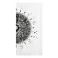 Vintage Architectural Fan Sketch Microfiber Beach Towel