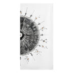 Vintage Architectural Fan Sketch Microfiber Beach Towel