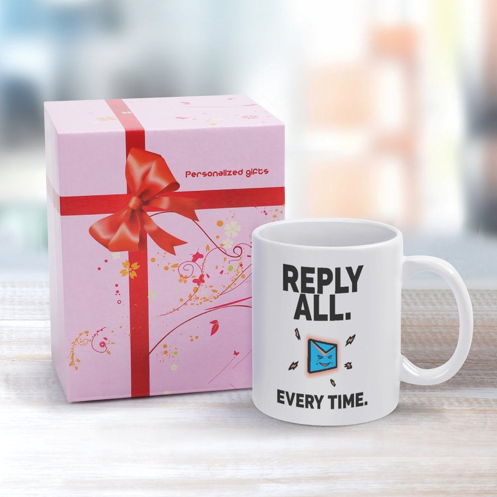 Reply All Every Time Funny Office Humor Ceramic Coffee Mug