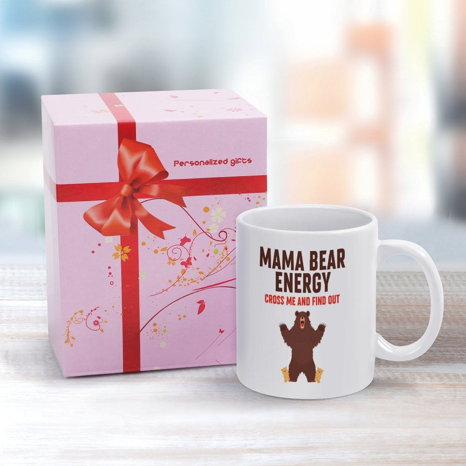 Mama Bear Energy Mug - Funny Mom Gift - Fierce Motherhood Coffee Cup