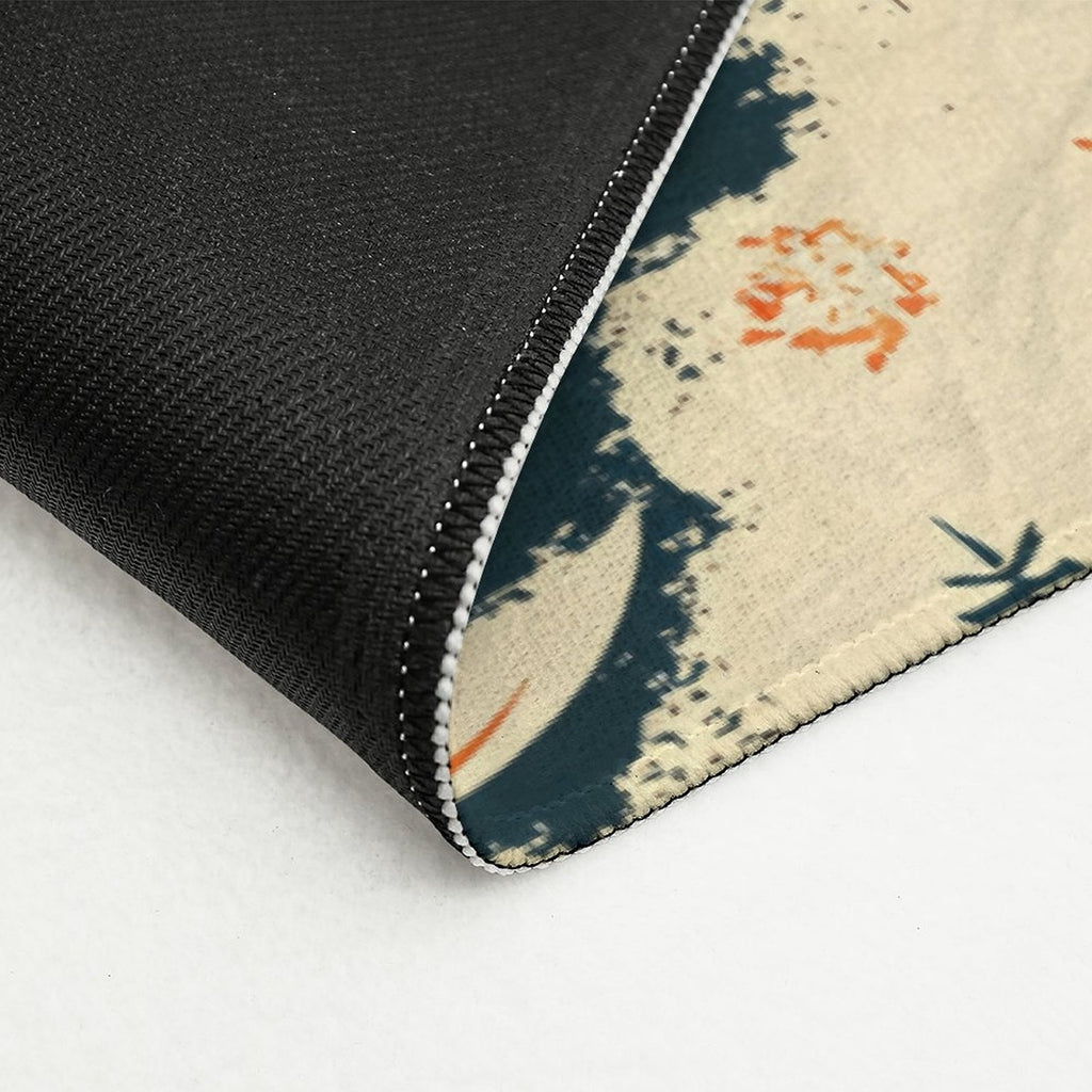 Celestial Sun and Moon Vintage Non-Slip Flannel Mat