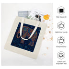 Artistic Mandala Elephant Canvas Tote Bag - Boho Spirit Series