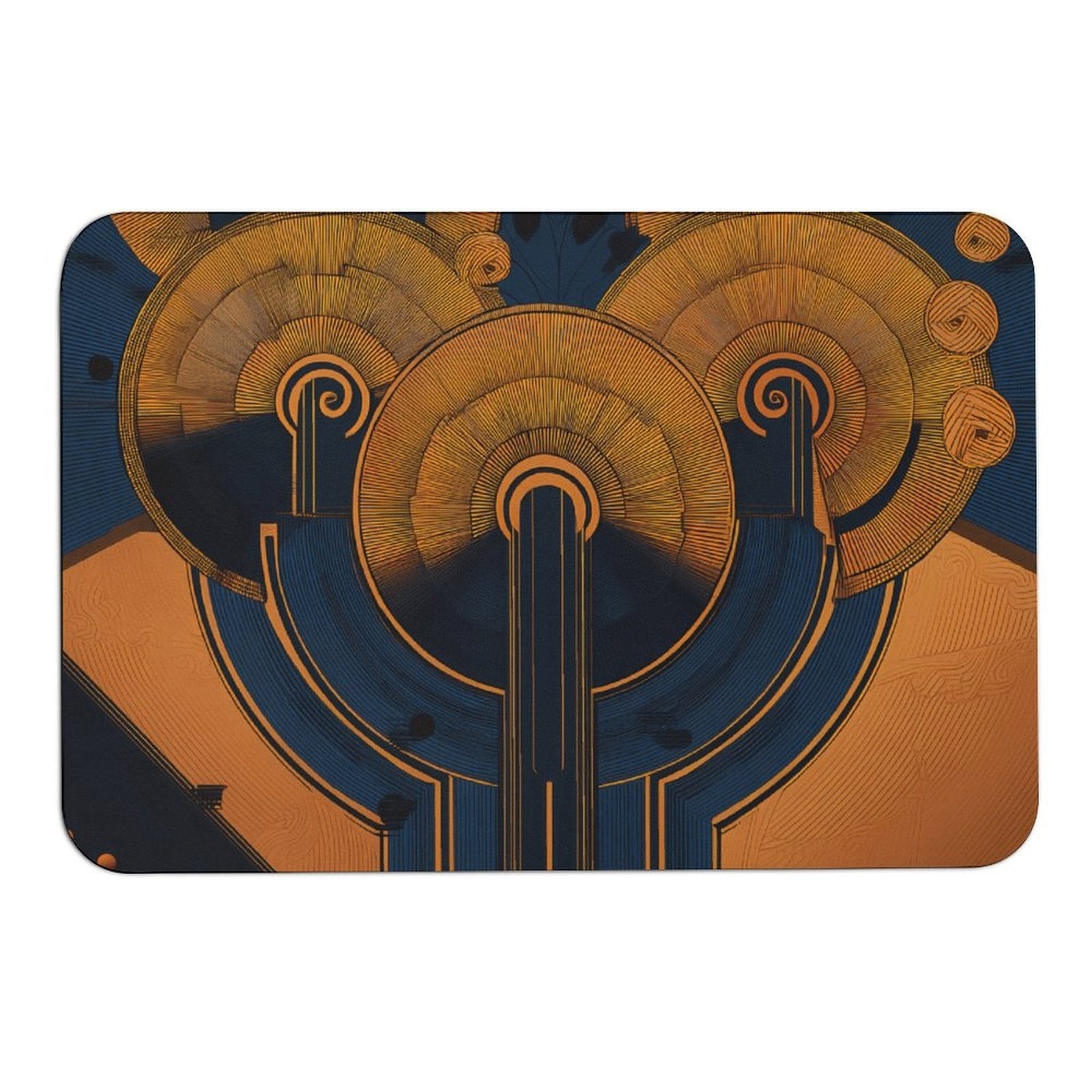 Art Deco Odyssey Rounded Diatomite Bath Mat