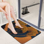 Art Deco Odyssey Rounded Diatomite Bath Mat