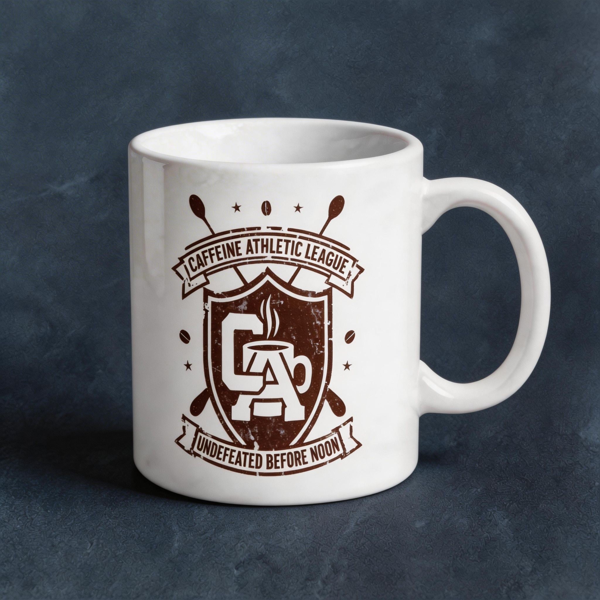 Caffeine Athletic League 'Undefeated Before Noon' Coffee Mug