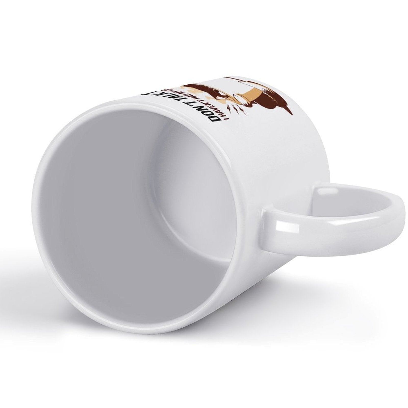 Don't Talk To Me Cat Coffee Mug - Funny Grumpy Morning Gift