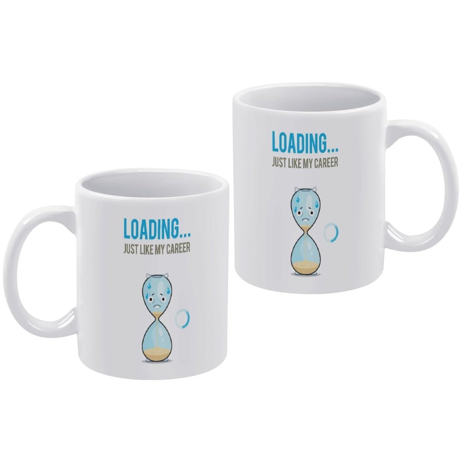 Loading Career Hourglass Funny Coffee Mug, Office Humor Gift