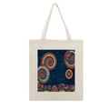 Canvas Tote Bag with Fossil Spiral Shell Art Print