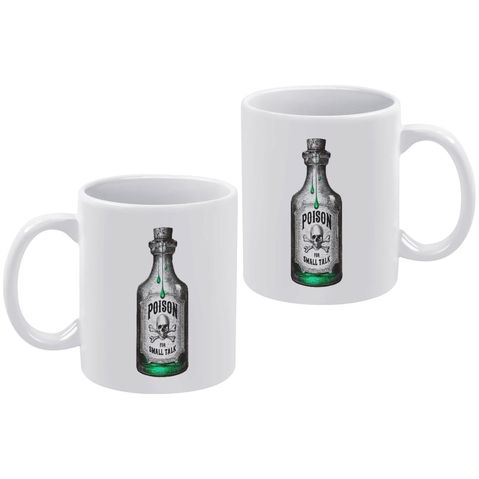 "Poison for Small Talk" Ceramic Coffee Mug
