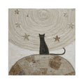 Celestial Feline Night Gallery Canvas Print