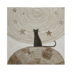 Celestial Feline Night Gallery Canvas Print