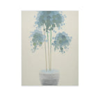 Ethereal Blue Bloom Gallery Canvas Print - Modern Floral Still Life