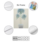 Ethereal Blue Bloom Gallery Canvas Print - Modern Floral Still Life