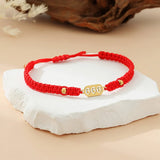 666 Angel number red cord bracelet — D03D04-29