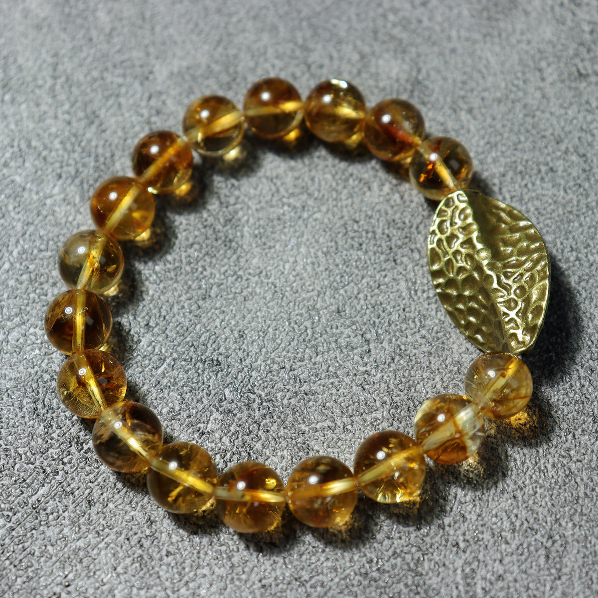 Golden Leaf Beaded Bracelet — product overview