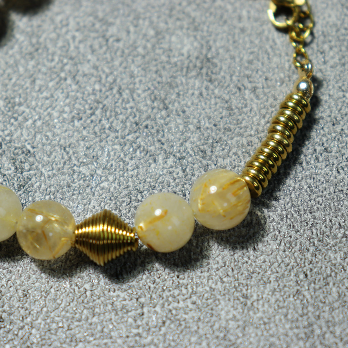 Golden Meadow Adjustable Charm Bracelet — detail 2