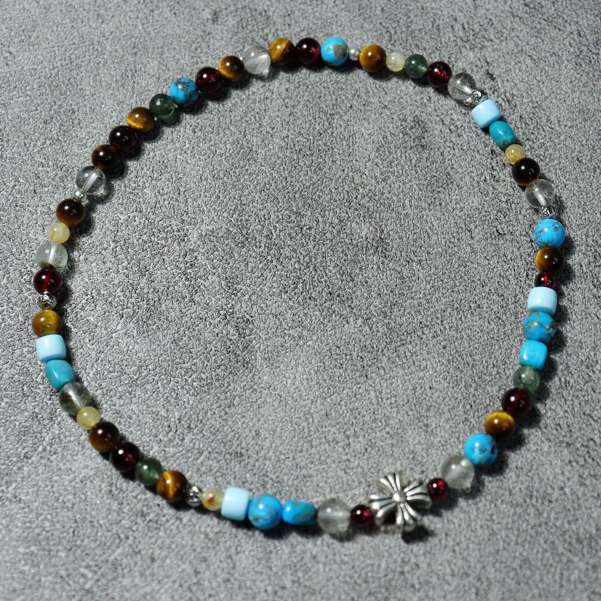 Desert Mosaic Flower Wrap Bracelet — detail 1