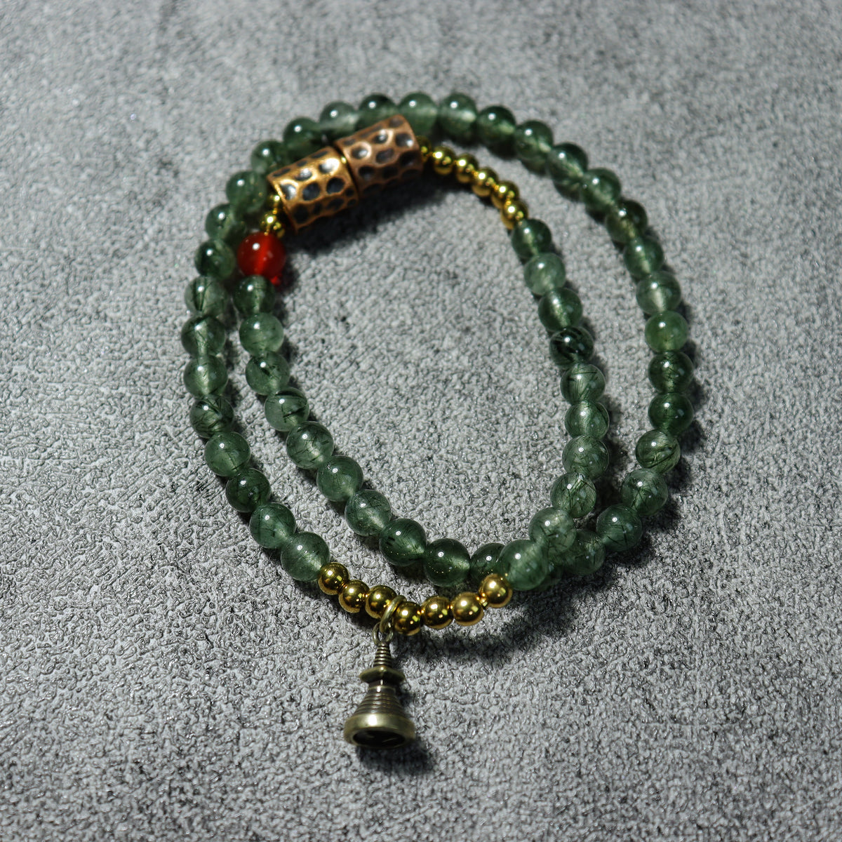 Forest Bell Layered Bracelet — layered bracelet overview detail