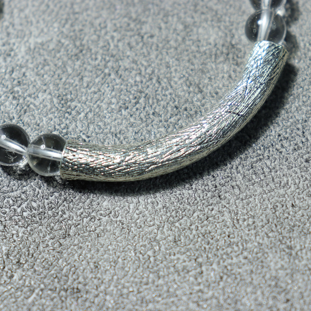 Clear Light Silver-Tone Hamsa Bracelet — detail 1