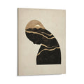 Abstract Mountain Silhouette Framed Art Print (Portrait 4:5)