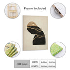Abstract Mountain Silhouette Framed Art Print (Portrait 4:5)