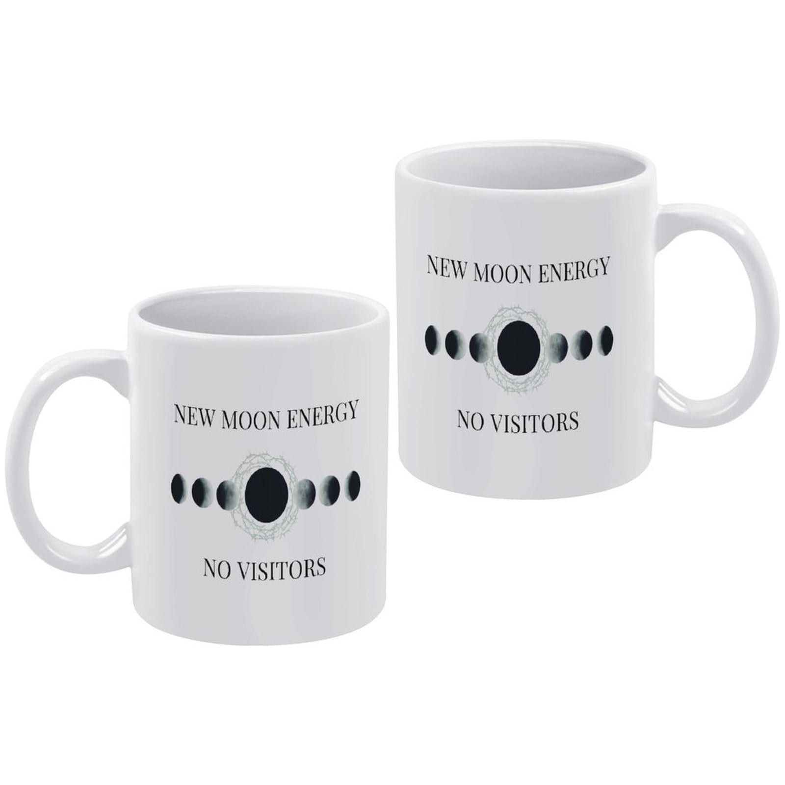 New Moon Energy No Visitors Ceramic Mug