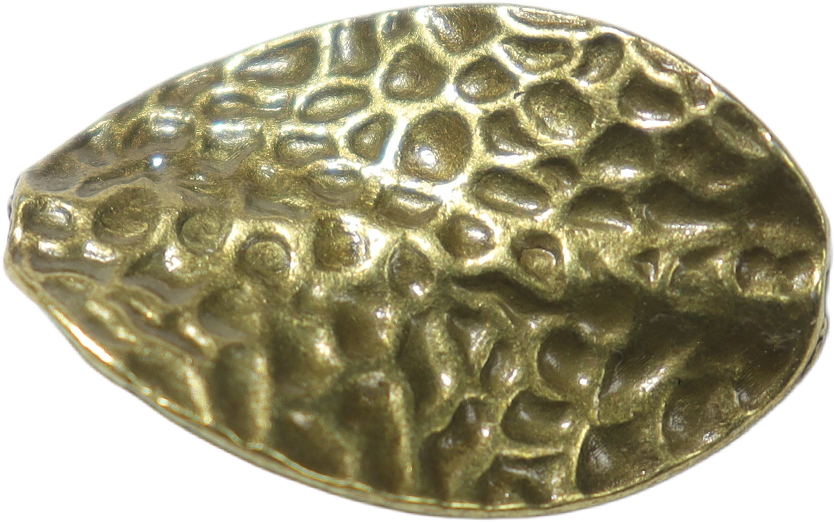 Antique Brass Leaf Bead