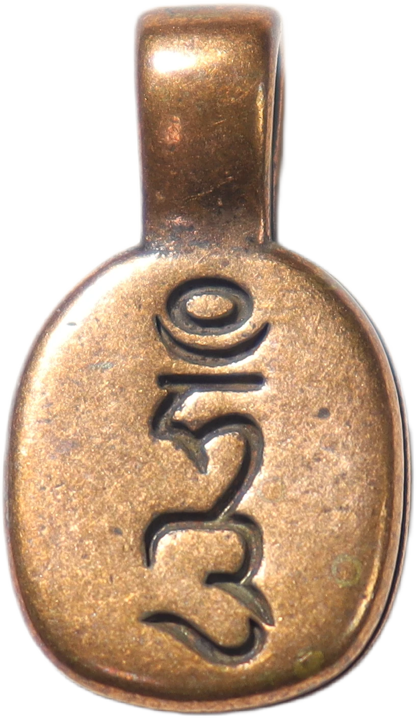 Antique Bronze Clip Pendant
