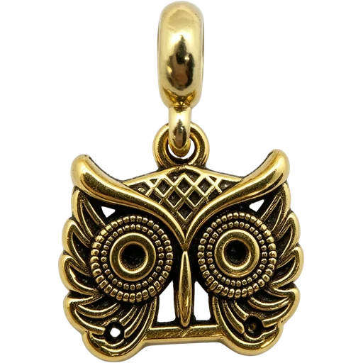 Antique Owl Charm single bead