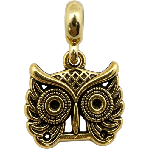 Antique Owl Charm single bead