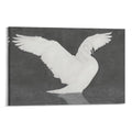 Swan Elegance Framed Art Print (Landscape 3:2) - Monochrome Wildlife Decor