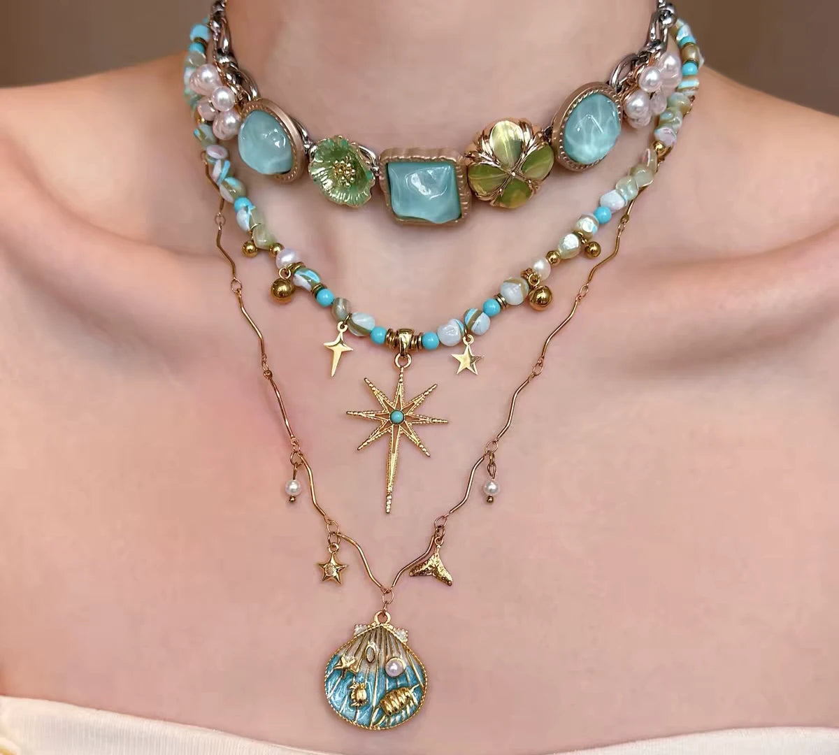 Bohemian Whimsy Charm Necklace