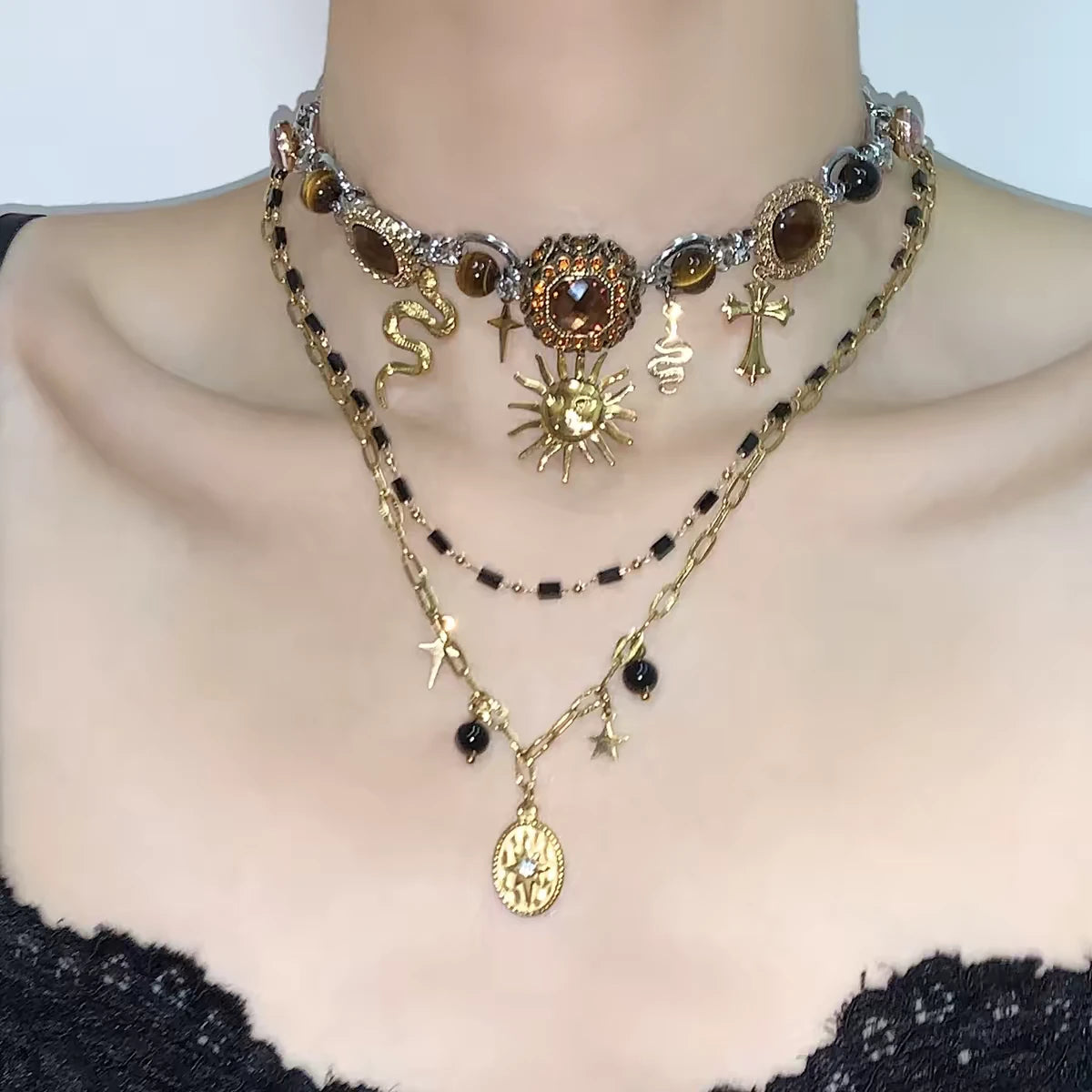 Bohemian Whimsy Charm Necklace